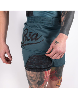 Short MMA Mujer Boa Representa Verde Oliva | No-Gi
