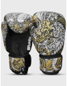Guantes de Boxeo Buddha Dragón Blancos. Protección GS-3, Ajuste Perfecto y Ventilación.