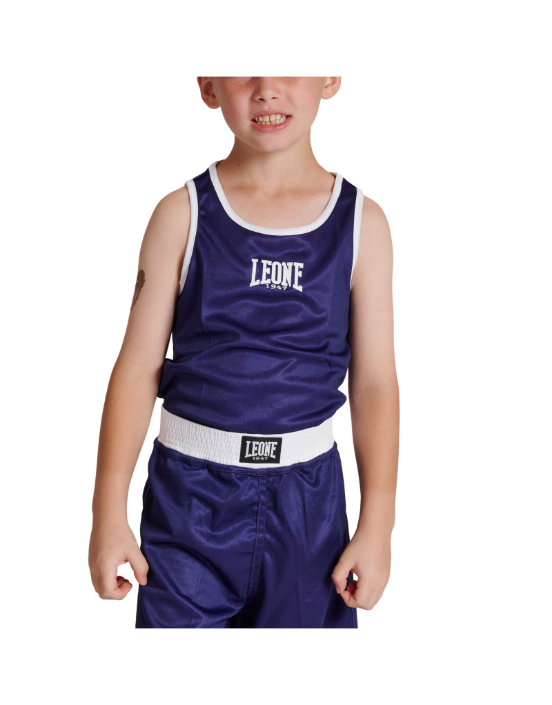 Camiseta Boxeo Infantil Leone 1947 Reversible Rojo Azul