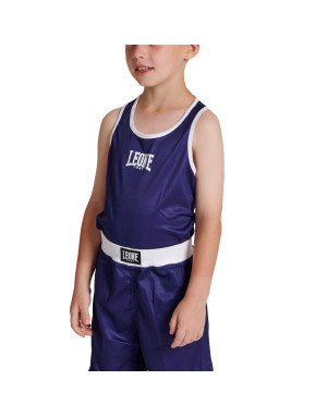 Camiseta Boxeo Infantil Leone 1947 Reversible Rojo Azul