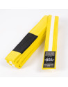 Cinturón BJJ Infantil Boa Amarillo Blanco