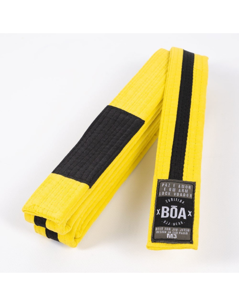 Yellow and Black Boa Children's BJJ Belt