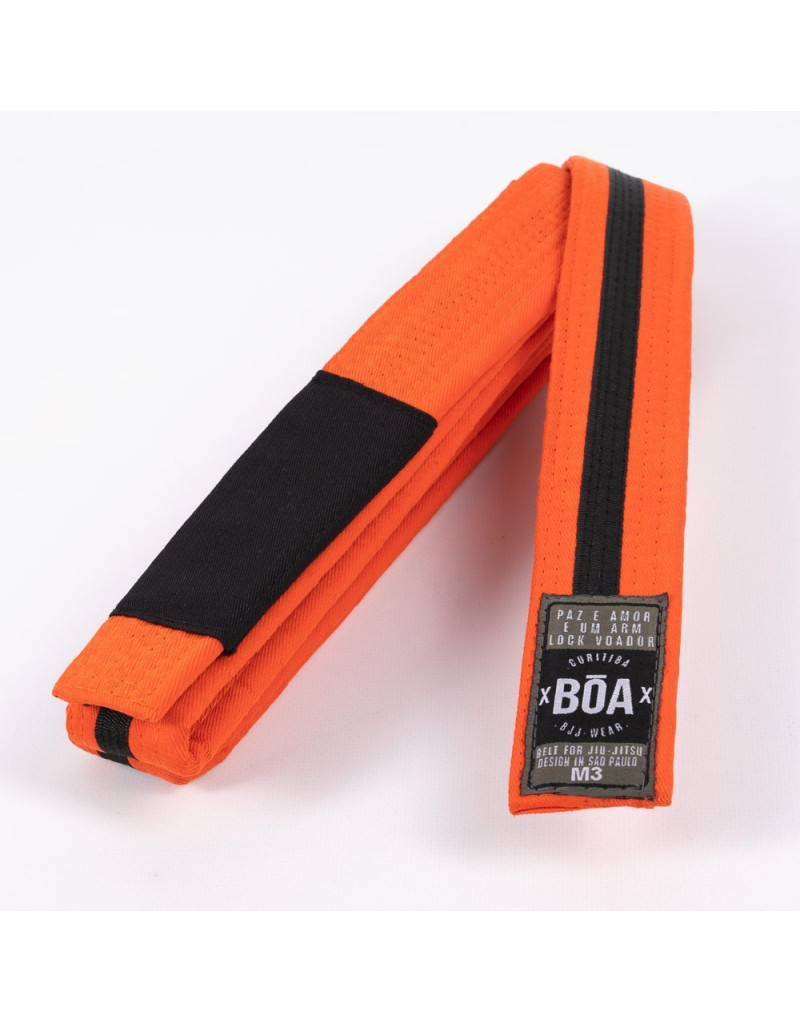 Boa Orange and Black Children's BJJ Belt