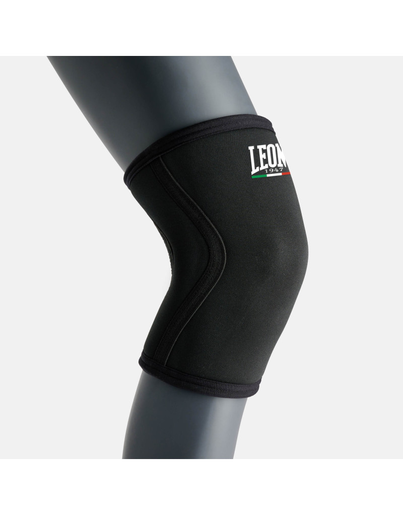 Leone 1947 Black Elastic Knee Brace | Sports Support | Il Coliseum