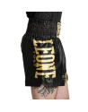 Pantalón de Boxeo Leone 1947 DNA Negro y Dorado | Il Coliseum