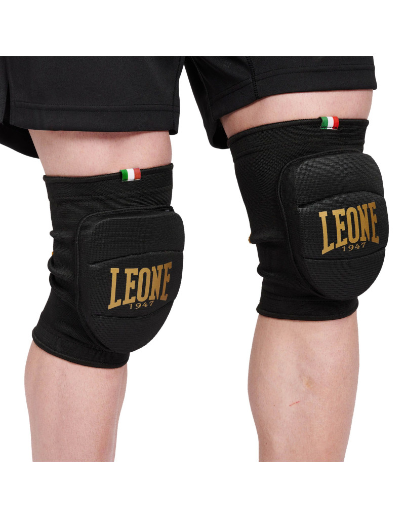 Rodillera Leone 1947 DNA Negra y Dorada | Protección Deportiva | Il Coliseum