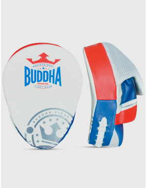 Manoplas Buddha Premium Thailand Blanco Azul Rojo | Boxeo | Il Coliseum