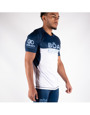 Camiseta Transpirable BOA MA-8R Azul y Blanca | Entrenamiento | Il Coliseum