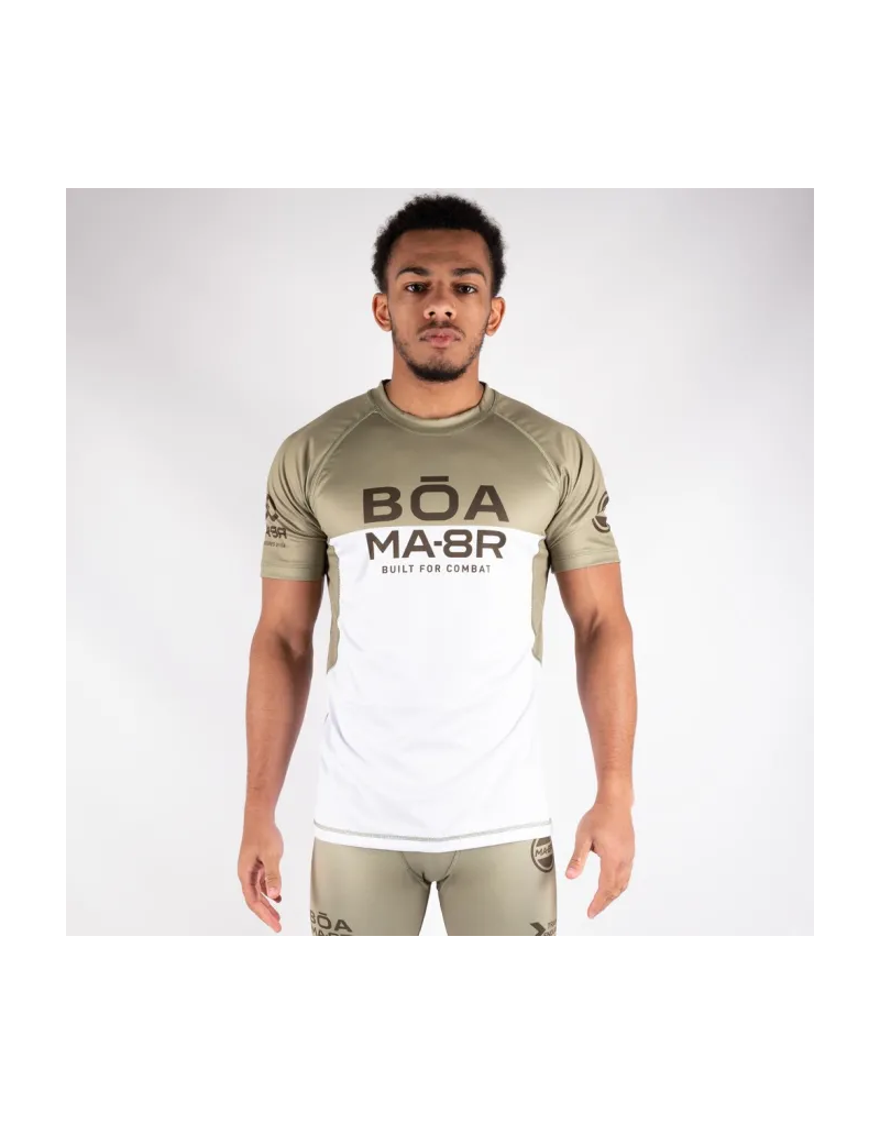 BOA MA-8R Khaki Breathable T-shirt | MMA, BJJ and Fitness Training