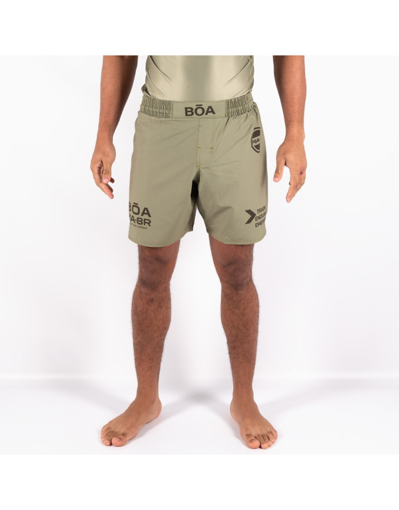 Short BOA MA-8R Caqui | Pantalón Corto MMA, BJJ y Grappling | Il Coliseum