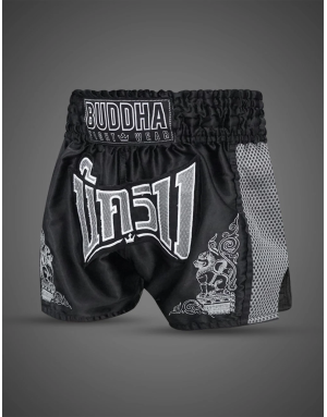 Black Buddha Kanok Boran Muay Thai Shorts | Kickboxing | Il Coliseum