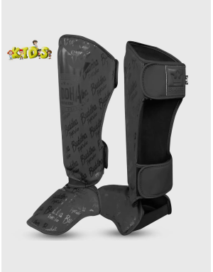Espinilleras Infantiles Buddha Epic Negra Mate | Muay Thai y Kick Boxing | Il Coliseum