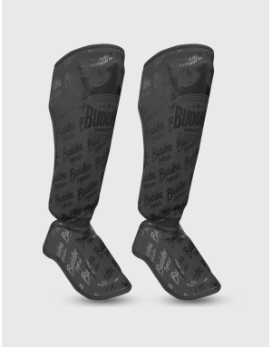 Buddha Epic Matt Black Children’s Shin Guards | Muay Thai and Kickboxing | Il Coliseum