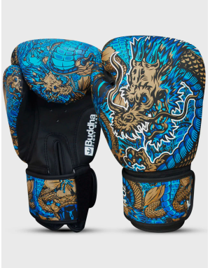 Blue Buddha Dragon Boxing Gloves | Muay Thai, Kickboxing and MMA | Il Coliseum