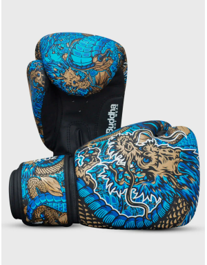 Blue Buddha Dragon Boxing Gloves | Muay Thai, Kickboxing and MMA | Il Coliseum