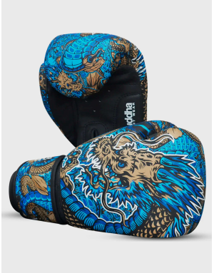 Guantes de Boxeo Buddha Dragon Azules | Muay Thai, Kick Boxing y MMA | Il Coliseum