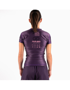 Rashguard BOA Mujer MA-8R Violeta | BJJ No-Gi, MMA y Grappling | Il Coliseum