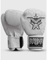 Guantes de Boxeo Buddha Army Blancos de Piel Sintética. Protección y Rendimiento Profesional.