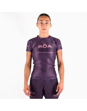 Rashguard BOA Mujer MA-8R Violeta | BJJ No-Gi, MMA y Grappling | Il Coliseum