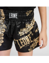 Short Muay Thai Leone 1947 Infantil Montezuma | Negro y Dorado | Il Coliseum