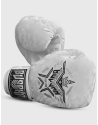 Guantes de Boxeo Buddha Army Blancos de Piel Sintética. Protección y Rendimiento Profesional.