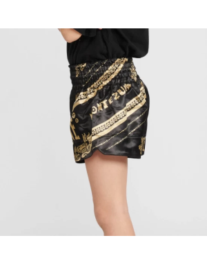 Leone 1947 Montezuma Children’s Muay Thai Shorts | Black and Gold | Il Coliseum