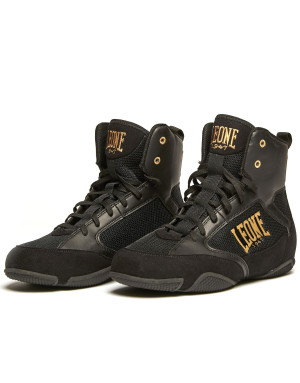 Leone 1947 Premium Black Boxing Boots | Professional Footwear | Il Coliseum
