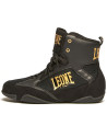 Leone 1947 Premium Black Boxing Boots | Professional Footwear | Il Coliseum