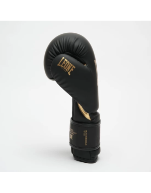 Guantes de Boxeo Leone 1947 Black & Gold Negros | Il Coliseum
