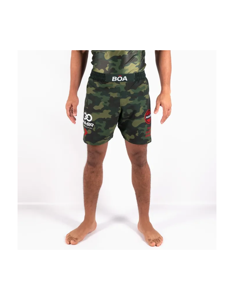Men’s BOA MMA Shorts MA-8R V5 Green Camo | No-Gi and Grappling | Il Coliseum