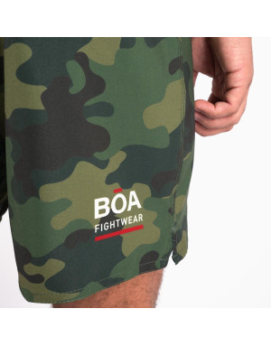 Men’s BOA MMA Shorts MA-8R V5 Green Camo | No-Gi and Grappling | Il Coliseum