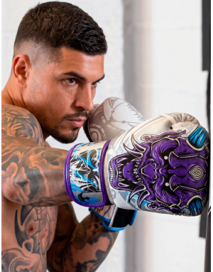 Buddha Luzbel White Boxing Gloves | Muay Thai and Kickboxing | Il Coliseum