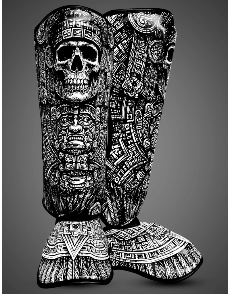 Espinilleras Buddha Mictlán Force | Muay Thai, Kick Boxing y MMA | Il Coliseum