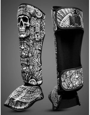 Buddha Mictlán Force Shin Guards | Muay Thai, Kickboxing and MMA | Il Coliseum