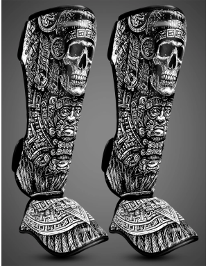 Buddha Mictlán Force Shin Guards | Muay Thai, Kickboxing and MMA | Il Coliseum