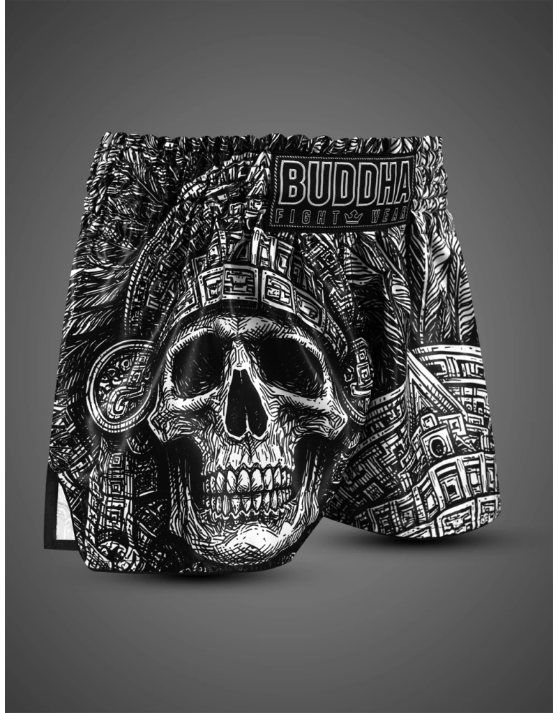 Buddha Mictlán Force Muay Thai Shorts | Kickboxing and K1 | Il Coliseum