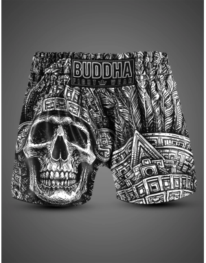 Buddha Mictlán Force Muay Thai Shorts | Kickboxing and K1 | Il Coliseum
