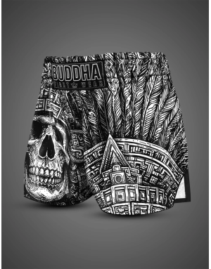 Buddha Mictlán Force Muay Thai Shorts | Kickboxing and K1 | Il Coliseum