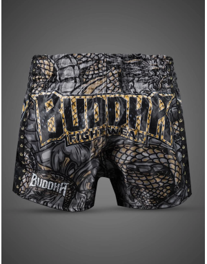 Pantalón Muay Thai Buddha Dragon Negro | Il Coliseum