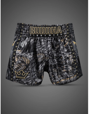 Black Buddha Dragon Muay Thai Trousers | Il Coliseum