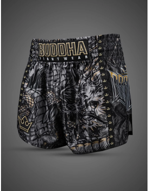 Black Buddha Dragon Muay Thai Trousers | Il Coliseum