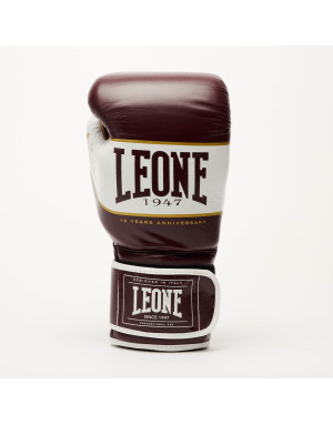 Guantes de Boxeo Leone 1947 Shock X Burdeos Edición Limitada | Piel Premium y Alto Rendimiento