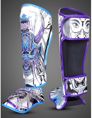 Buddha Luzbel White Shin Guards | Muay Thai