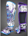 Espinilleras Buddha Luzbel White | Muay Thai