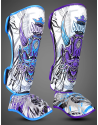Espinilleras Buddha Luzbel White | Muay Thai