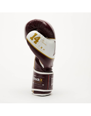 Leone 1947 Shock X Bordeaux Limited Edition Boxing Gloves | Premium Leather and High Performance.