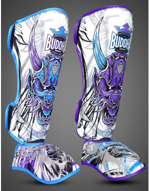 Buddha Luzbel White Children’s Shin Guards