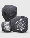 Buddha Army Black. Premium synthetic leather boxing gloves.