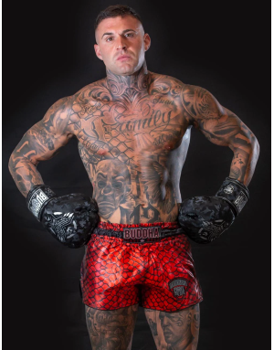 Buddha Army Negros. Guantes de Boxeo en Piel Sintética Premium.