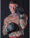 Buddha Army Black. Premium synthetic leather boxing gloves.